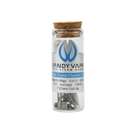 VANDY VAPE - 10x Tripple Fused Clapton Ni80 Coils 0,41 Ohm