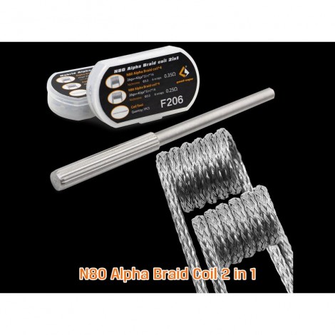GEEK VAPE - 4 + 4 Pack N80 Alpha Braid Coil F206 2 in 1
