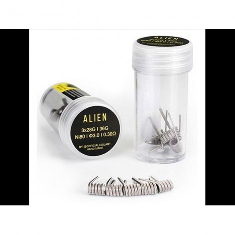 COILART - 5 x Handmade Alien Coil 0.3 Ohm (3x 28G/36G Ni80) - H1