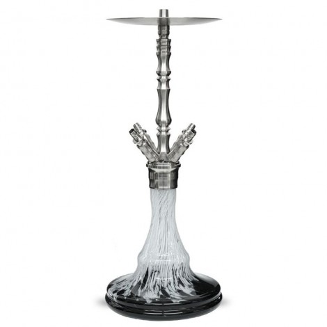 WD Hookah V3.0-6 Edelstahlshisha Rom white black