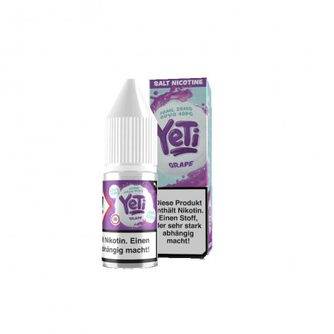 Yeti Grape Nikotinsalz Liquid mit Steuerzeichen 10ml