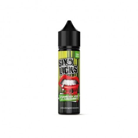 SIX LICKS - Strawberry, Kiwi & Pomegranate Longfillaroma
