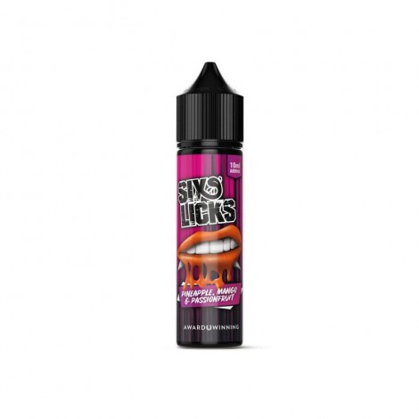 SIX LICKS - Pineapple, Mango & Passionfruit Longfillaroma