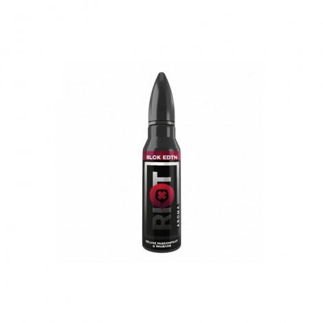 RIOT SQUAD - BLACK EDITION - Deluxe Passionfruit & Rhubarb Longfill Aroma mit Steuerzeichen