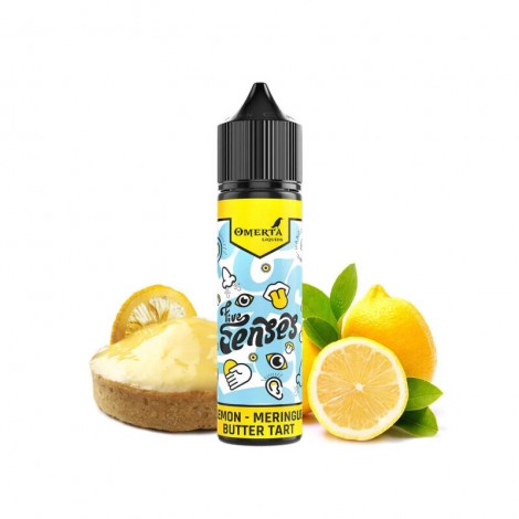 OMERTA LIQUIDS - 5 SENSES - Lemon Meringue Butter Tart 15ml Longfill Aroma mit Steuerzeichen