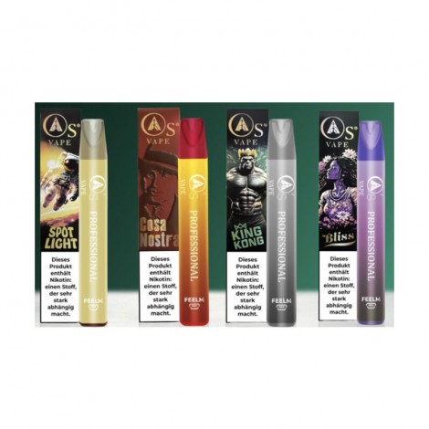 O'S VAPE - Einweg E-Zigarette 750Puffs 20mg mit Steuerzeichen