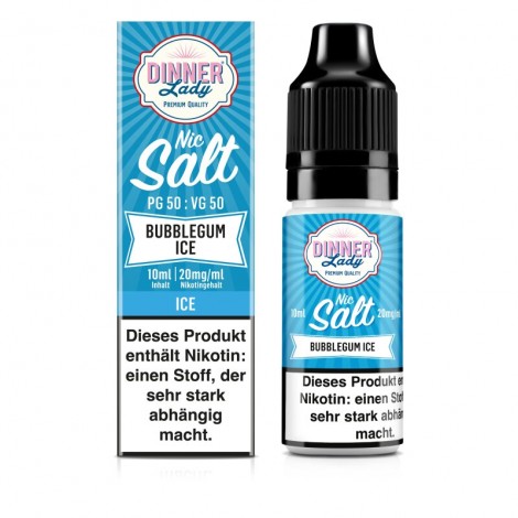 DINNER LADY - Bubblegum ICE NicSalt 10ml mit Steuerzeichen