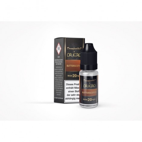 DAMPFWOLKE 7 - Butterscotch NicSalt by Dr.Kero 10ml mit Steuerzeichen