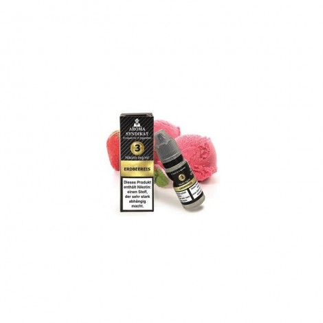 AROMA SYNDIKAT - Erdbeereis Liquid 10ml mit Steuerzeichen